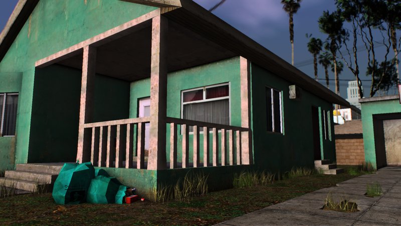 GTA San Andreas Big Smoke House Retextured Mod  GTAinside.com